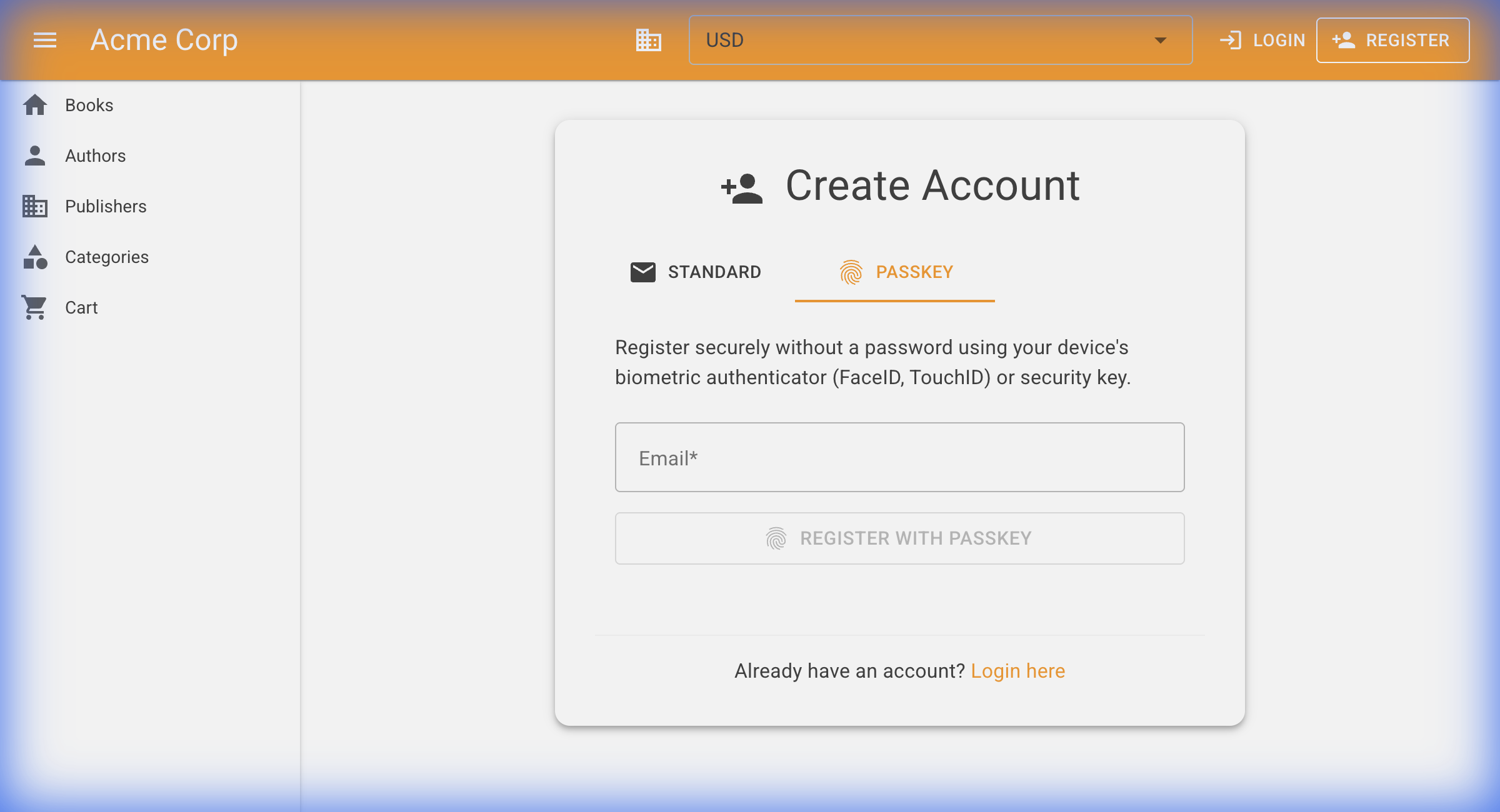 Register Passkey