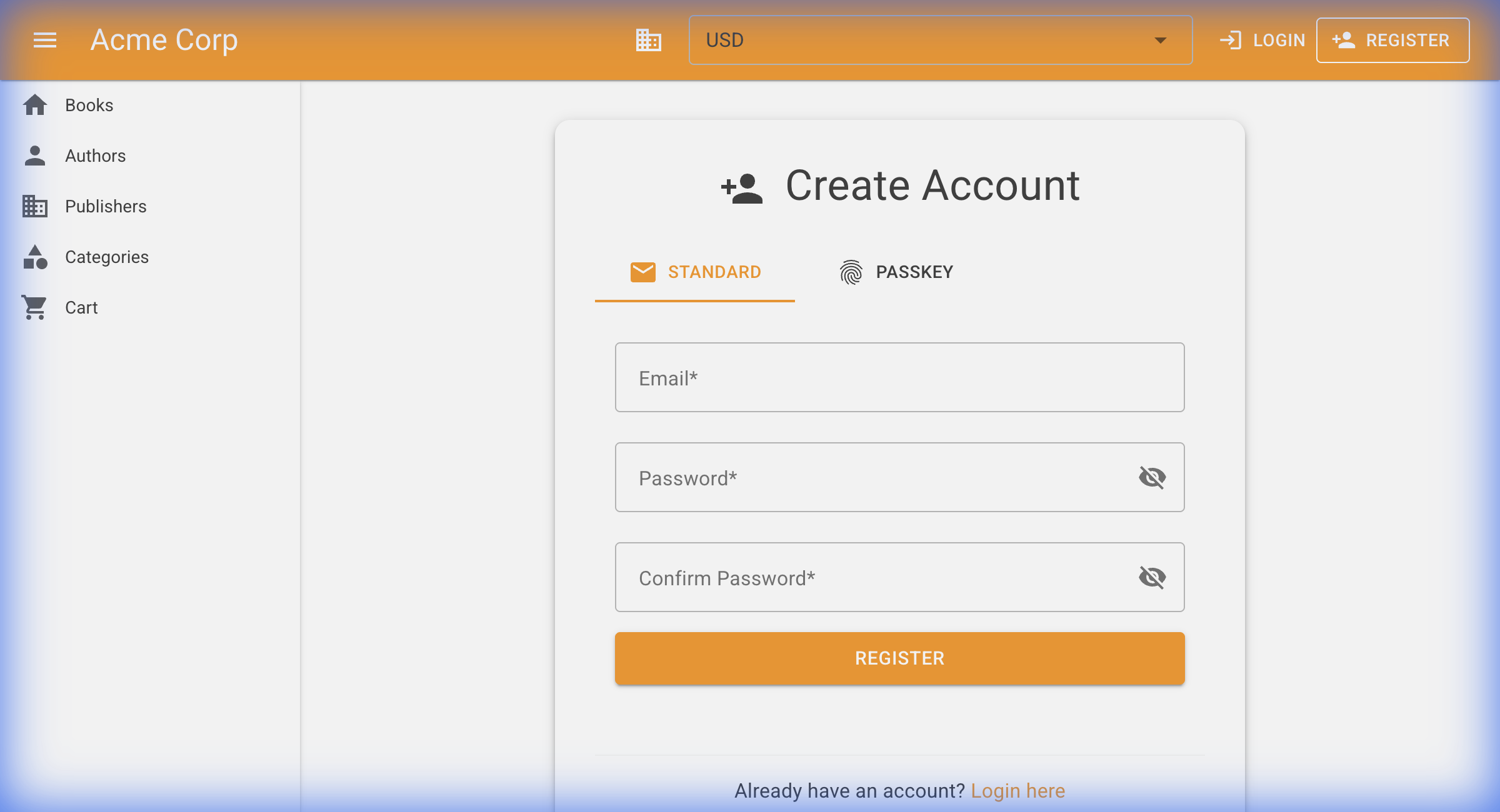 Register Password